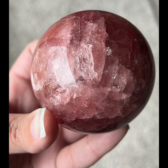 (RELISTED) Tanzberry Quartz Sphere - Picture 14 of 16